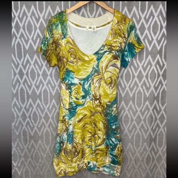 Moth Dresses & Skirts - Moth Short Sleeve Scoop Neck Sweater Dress Lined Tank Dress Yellow Size: XS